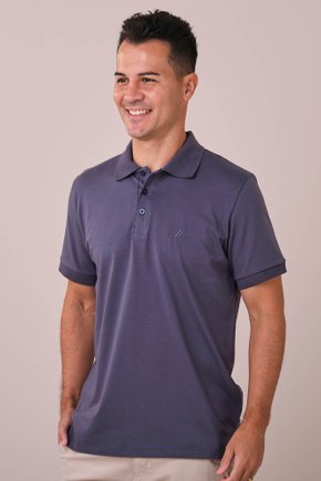 camiseta polo 80081 azul frente