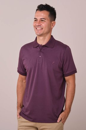 camiseta polo 80081 vinho frente
